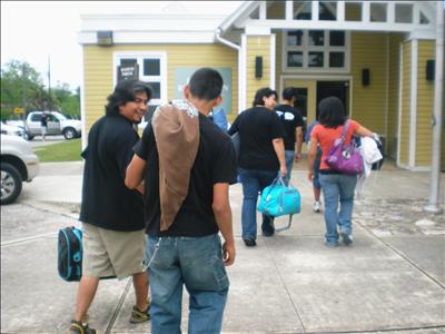 Campers arrive at Camp Family4life